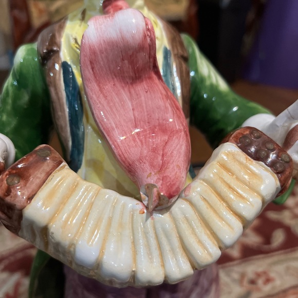 2 CAPODIMONTE ANTIQUE CLOWNS. Made in Italy - Picture 5 of 8